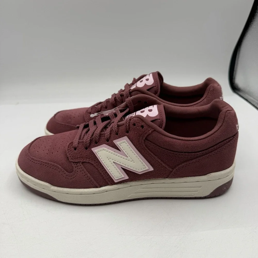 New Balance 480 Shoes Womens 7.5‎ Mens 6 Burgundy Pink Casual Sneakers BB480LJR